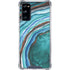 Turquoise Watercolor Geode Galaxy S20 FE Clear Case